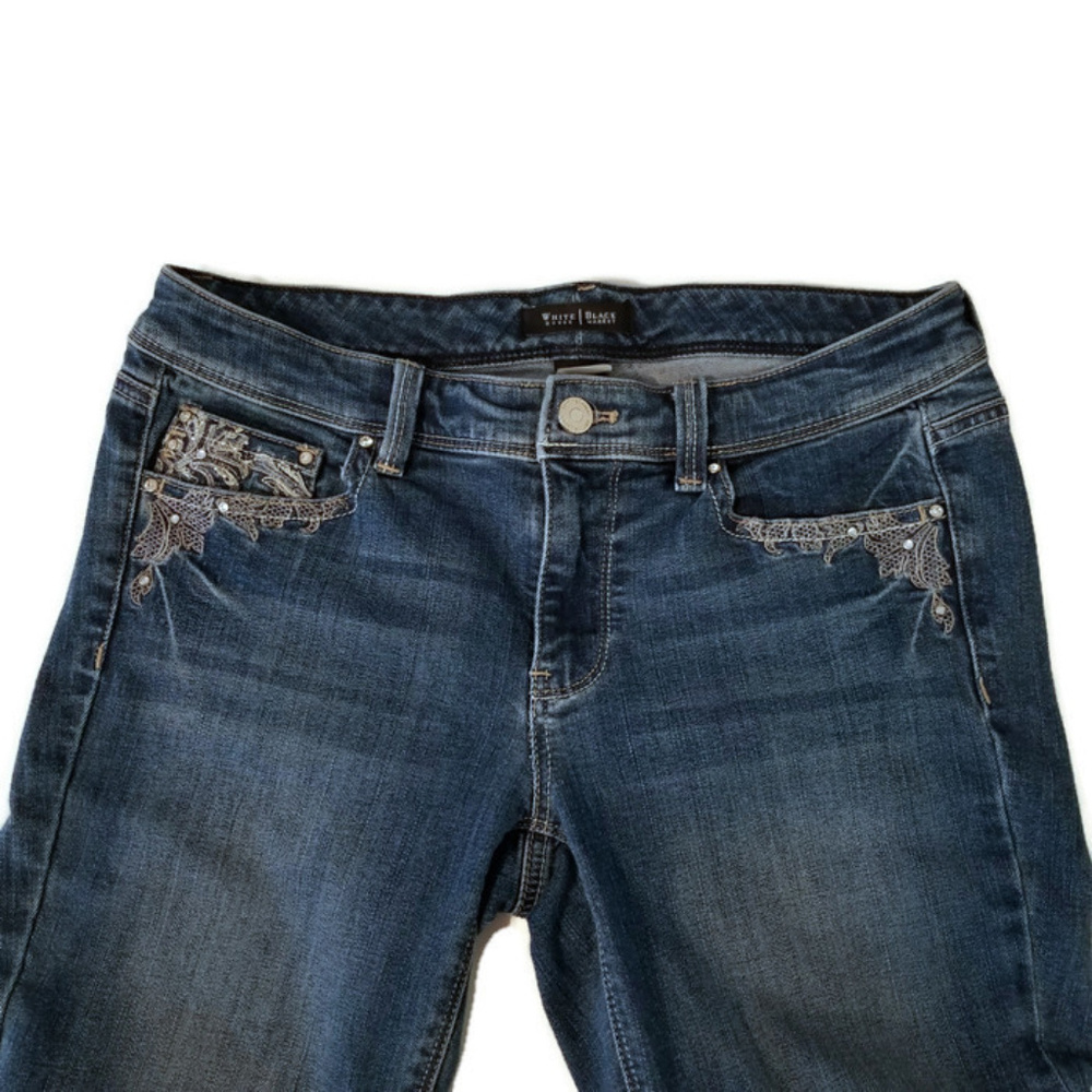 White House Black Market Blanc Women's Jeans - Picture 4 of 8